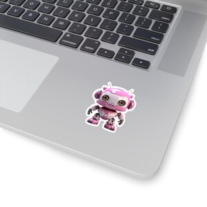 Cute Robot Sticker, &quot;Rosie&quot;, Kiss-Cut vinyl sticker, Add a Touch of Cuteness and Character to Your Belongings