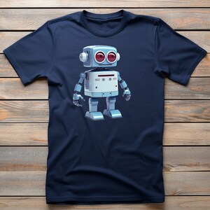 Tinker | Robot T-Shirt, Retro Futuristic Graphic Tee, Casual Geek Chic Apparel, Unique Gift for Tech Enthusiasts