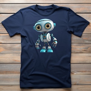Bolt | Robot T-Shirt, Retro Futuristic Graphic Tee, Casual Geek Chic Apparel, Unique Gift for Tech Enthusiasts