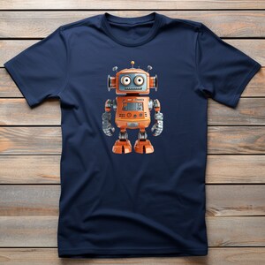 Drift | Robot T-Shirt, Cool Mechanical Android Design, Comfy Cotton Top for Casual Wear, Perfect Gift for Sci-Fi Lovers
