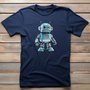Forge | Robot T-Shirt, Stylish Bot Illustration on Soft Fabric, Everyday Geek Fashion, Thoughtful Present for Robot Fan