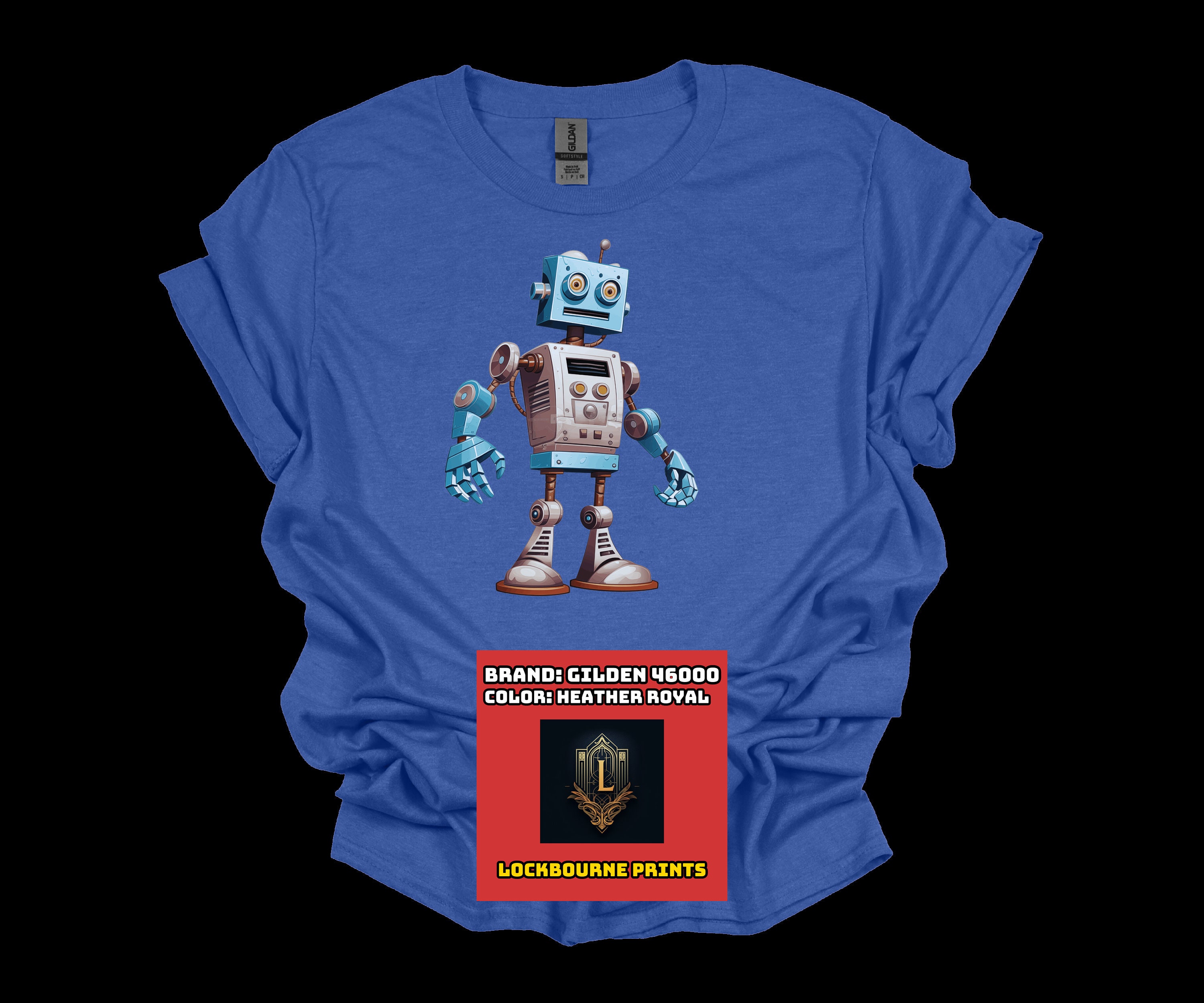 【2plan】Light Robot Printing Short Sleeve T-shirt Light Robot Printing Short Sleeve T-shirt - 2PLAN | 60