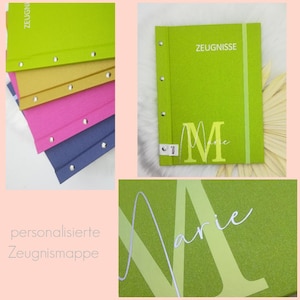 personalisierte Zeugnismappe | Zeugnismappe | Einschulung | Geschenk
