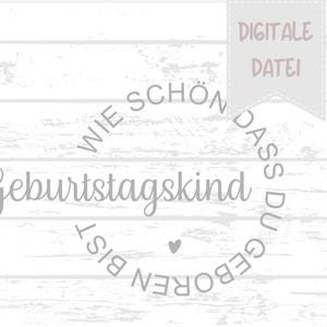 SVG | Plotterdatei | Geburtstagskind | Tischläufer | Deko