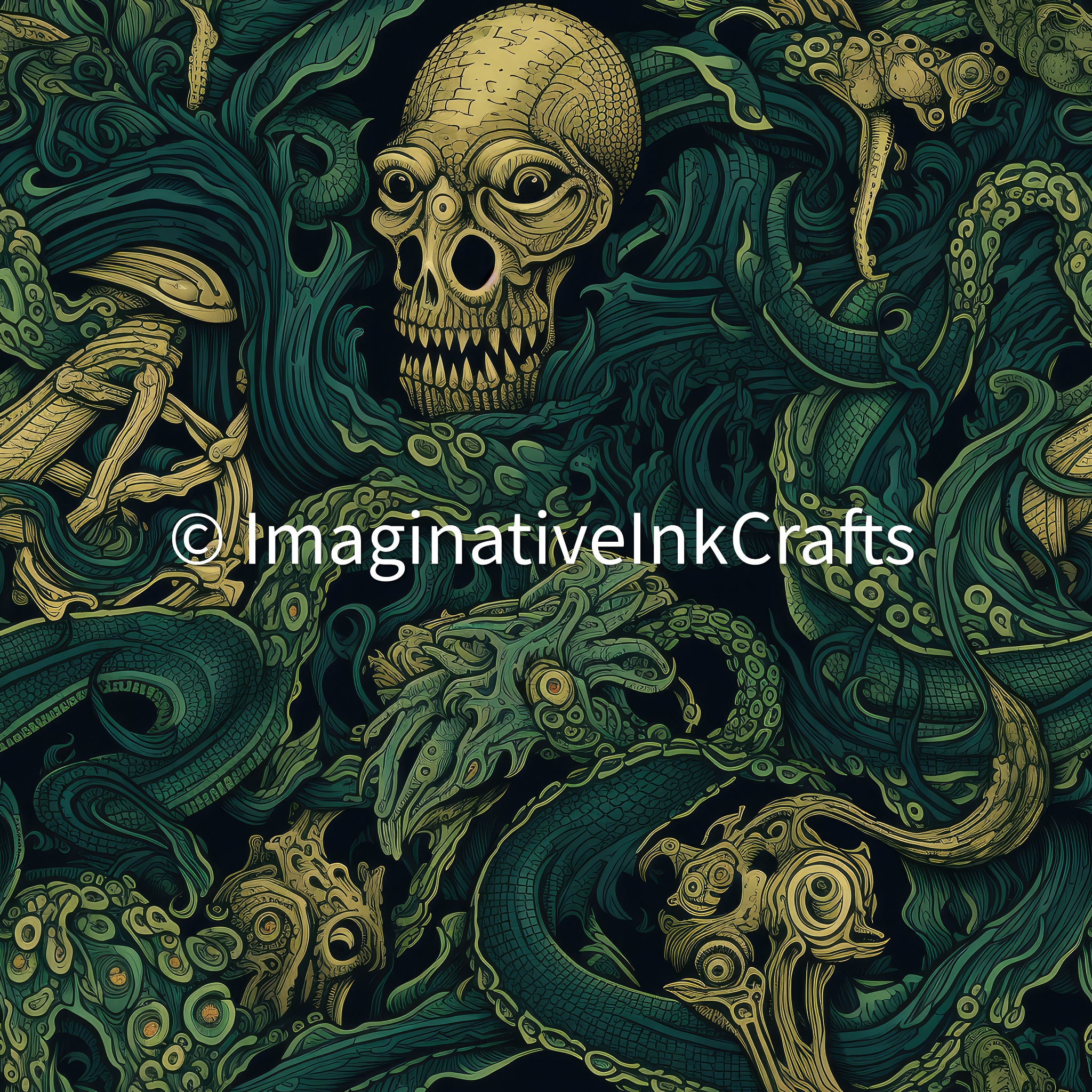 Mythical Creature Pattern Dark Mythical Creatures: Collection of 20 Seamless Image Patterns - Etsy