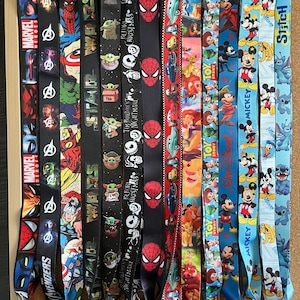 Lanyards + card holder  for Disney trading pins, Disney or Universal park tickets, room keys, Disney Cruise Line sea passes, Genie+