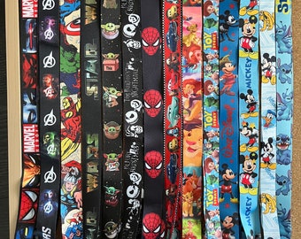 Lanyards + card holder  for Disney trading pins, Disney or Universal park tickets, room keys, Disney Cruise Line sea passes, Genie+