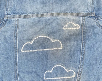 Head in the clouds kids denim jacket