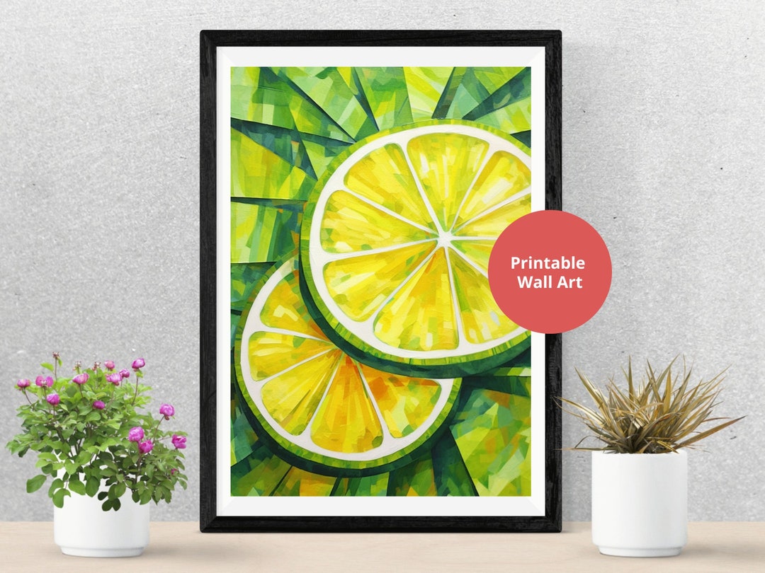 Limes Printable Wall Art, Summer Print, Citrus Fruit Poster, Printable ...