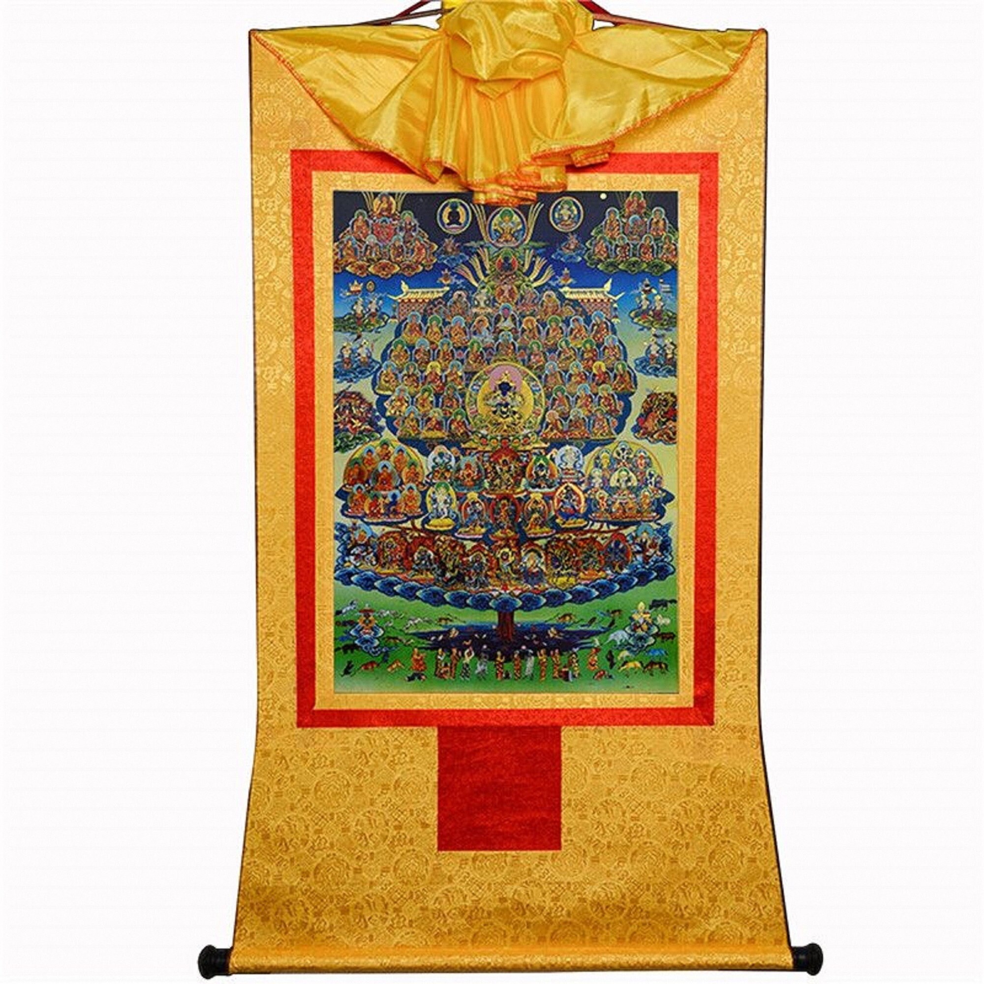 Tibetan Karma Kagyu Refuge Tree Thangka Tibetan Buddhism - Etsy Australia