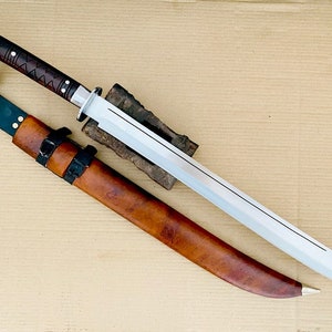 21 インチの長い刃のバイキング剣 - フルタング剣 - 手鍛造剣 - 現代剣 - バランストレーニング剣 - 炭素鋼 - 大型剣