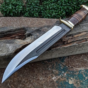 BOWIE knife 6150 STEEL handmade hunting bowie knife camping survival knife gift for him