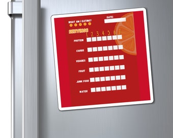 Diet Tracking Fridge Magnets for Habit Forming Meal Planning