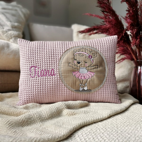 Geburtskissen Junge Mädchen, Babykissen mit Namen, Baby Geschenk personalisiert, Kindergeschenk personalisiert, Baby Kissen personalisiert