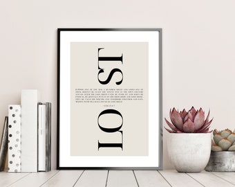 Lost Sheep Parable Artwork, Luke 15:4 Bible Verse Printable, Modern Christian Art, Digital Bible Print, Jesus Leaves the 99, Set of 3