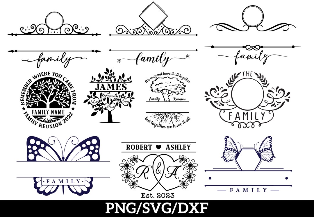 Family Monogram Svg Bundle Welcome Sign Svg Welcome Svg - Etsy