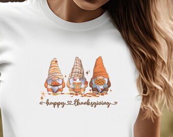 Thanksgiving Gnomes T-Shirt: Holiday Whimsy