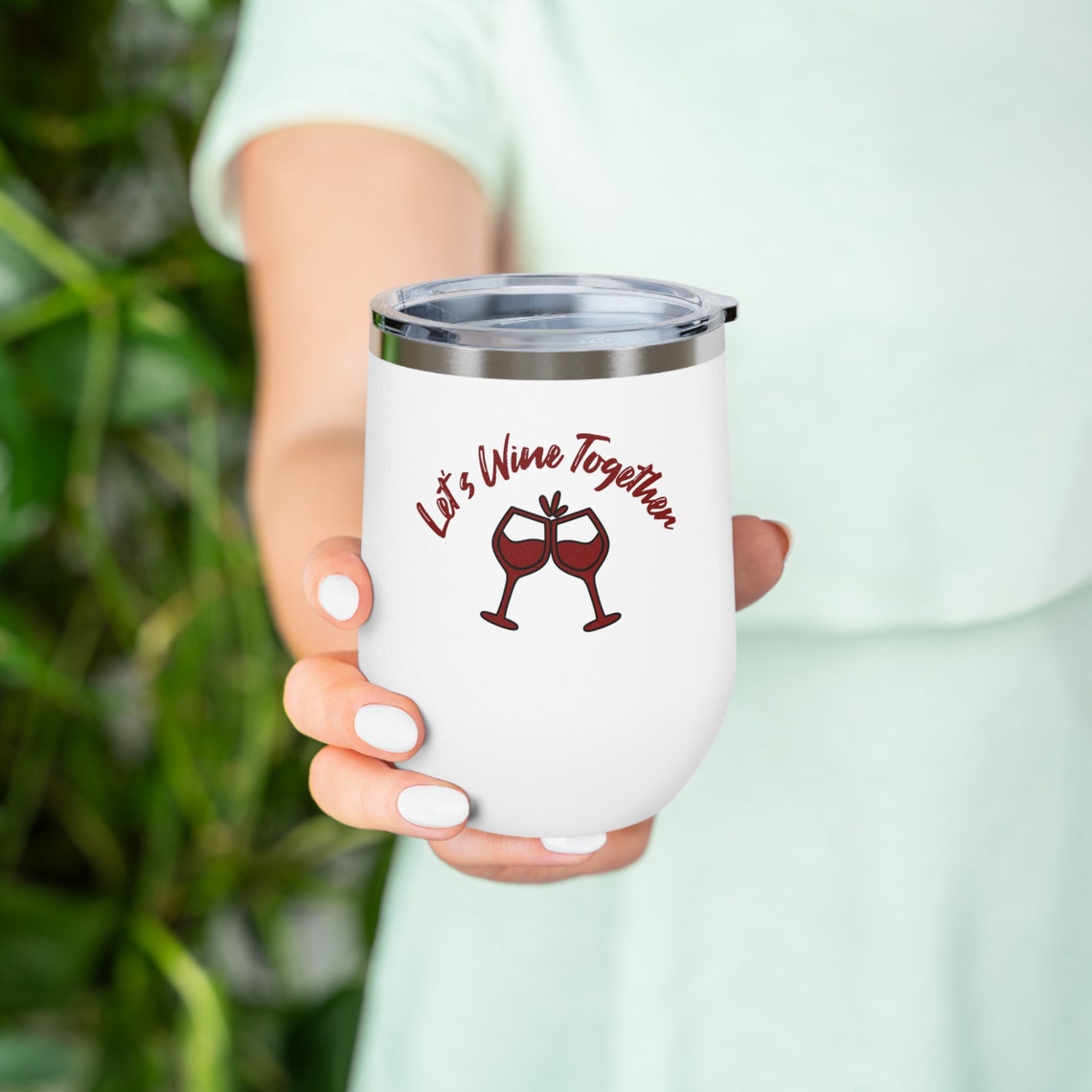 When We're Together Every Night Is Halloween - Personalized Wine Tumbler