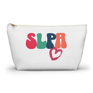 SLPA pouch, SLPA Accessory Bag, Charger Pouch, Funny Travel Pouch, Travel Bag, Packing and Organization, speech language pathologist aide