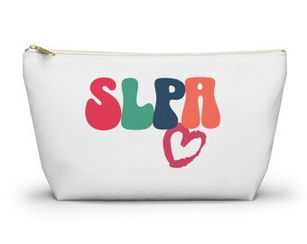 SLPA pouch, SLPA Accessory Bag, Charger Pouch, Funny Travel Pouch, Travel Bag, Packing and Organization, speech language pathologist aide