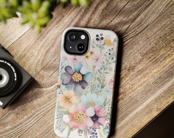 Wildflower Phone Case (blue), Flower iPhone Case, Floral iPhone Case - Etsy