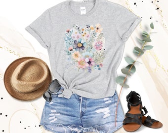 Wildflower Graphic T-Shirt: Floral Botanical Tee