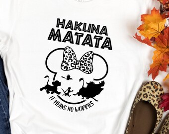 Hakuna Matata Shirt, Lion King Family Matching, Disney Animal Kingdom