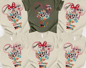 Personalized Disney Family Trip Shirts, Magical Castle Vacation 2025