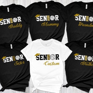 Custom Senior 2025 Volleyball Family Shirt