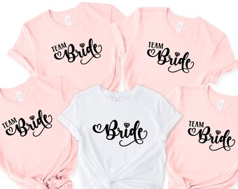 Bride & Team Bride Shirts: Bachelorette Party Tees
