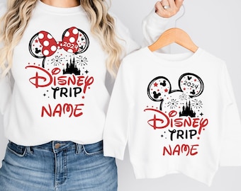 Custom Disney Trip Shirt,Disney Family Vacation 2026 Shirt,Disney Mickey Minnie Family shirts, Birthday Gift,Vintage Disneyland Shirt