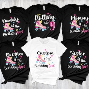 Roller Skate Birthday Shirt: Custom Rolling Party Tee