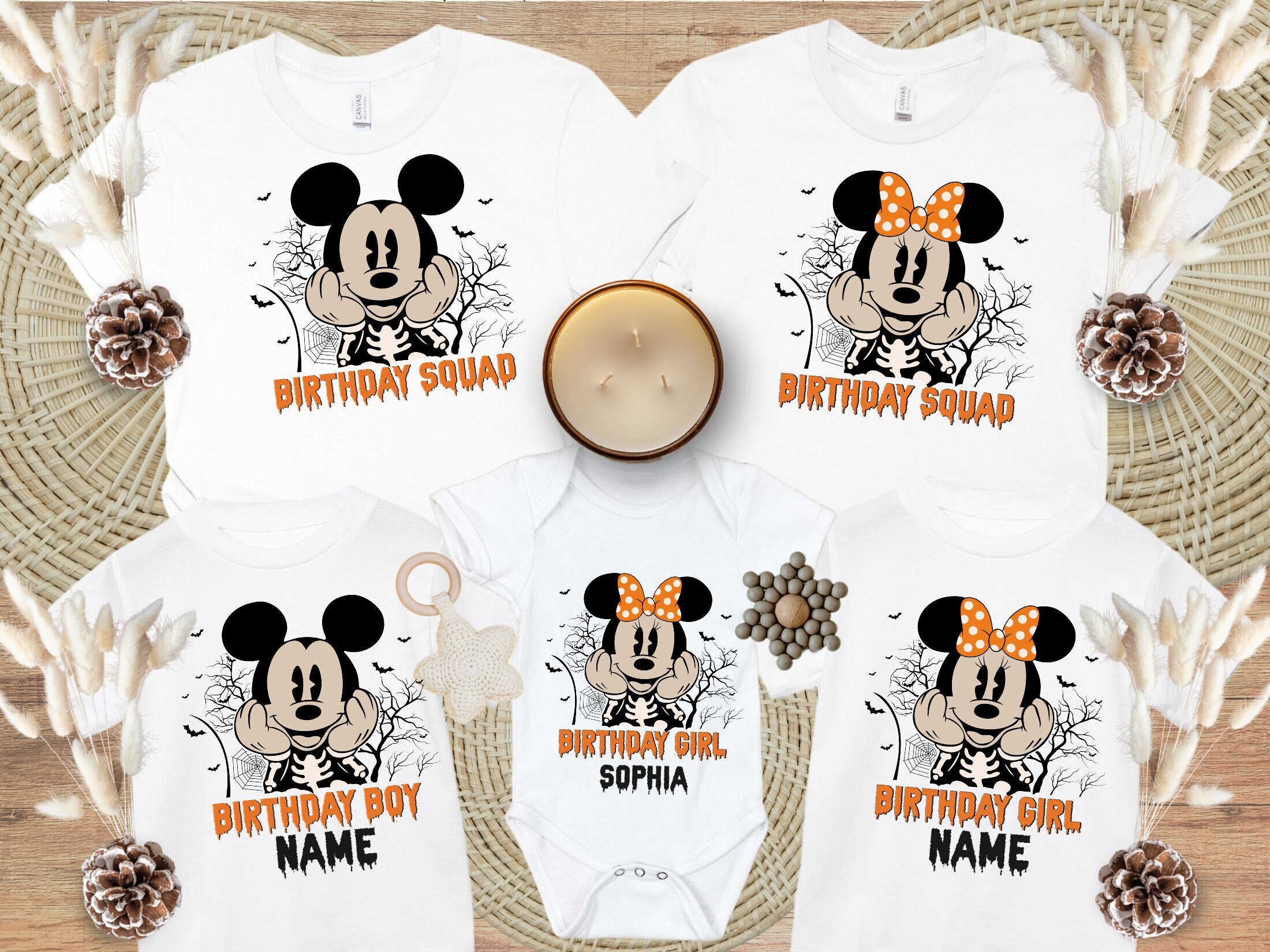 Discover Custom Disney Halloween Family Birthday Shirt, Personalized Disney Halloween Shirt, Disney Family Vacation Shirt, Disneyland Tee, Mickey Tee