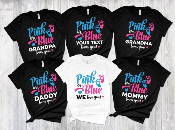 Pink Or Blue Your Mommy Loves You Shirt Gender Reveal Tee Pink Or Blue Your Mommy Loves You Shirt Gender Reveal Tee