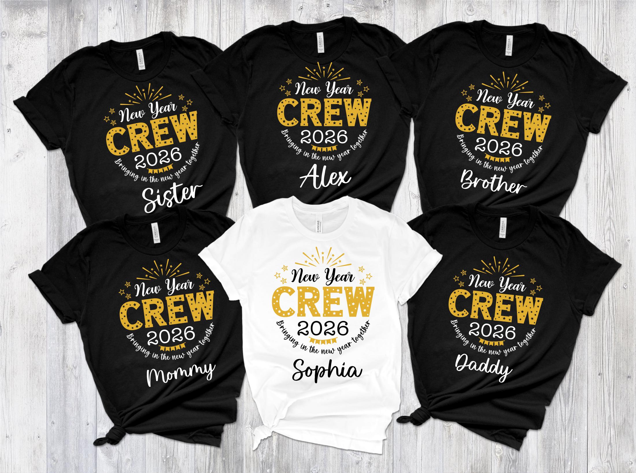 Discover Custom 2026 New Year Family Crew Shirts: Matching Christmas Holiday