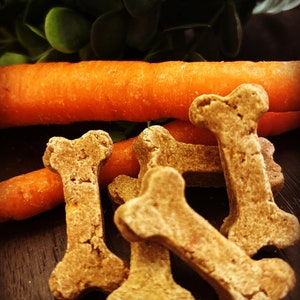 Crazy Carrot Cake Dog Treats, Crunchy Dog Cookies, Limited Ingredients Treats, Healthy Dog Snacks