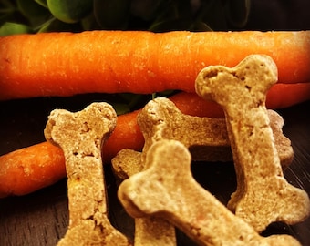 Crazy Carrot Cake Dog Treats, Crunchy Dog Cookies, Limited Ingredients Treats, Healthy Dog Snacks