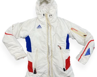 Adidas Vintage Jacket Winter Ski 2001 France Warm Size XS Rare Find