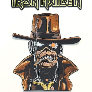 Iron Maiden - Stranger In A Strange Land 2-pc Officieel gelicentieerde geborduurde achterkant patch set Gelimiteerd tot 150 UITVERKOCHT Direct nieuw