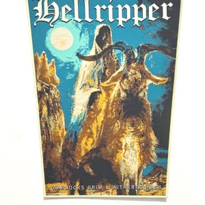 Hellripper - Warlocks Grim & Withered Hags YELLOW Border Officially Licensed Limited Edition of 25 WOVEN Back Patch Sold Out Direct New