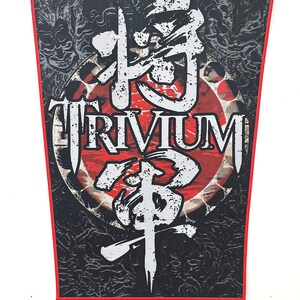 Trivium - Shogun RED Border WOVEN Back Patch offiziell lizenziert neu ausverkauft direkt