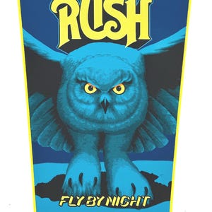 RUSH - Fly By Night 2025 YELLOW Border WOVEN Back Patch Officially Licensed Limited to 25 New Sold Out Direct