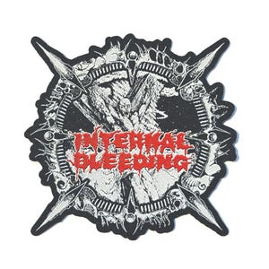 EXTREMELY RARE Internal Bleeding - Perpetual Degradation Laser-Cut Black Border Officially Licensed Woven Patch Sold Out Direct New