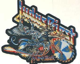 Jejudas Priest - Schmerzmittel Übergroßer Patch mit Laser-Cut-Gewebeform offiziell lizenziert NEU ausverkauft