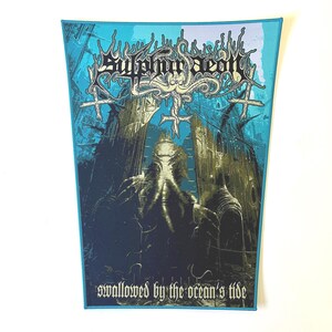 Sulphur Aeon - Swallowed by the Ocean's Tide BLUE Border (Limited to 35) Woven Back Patch Officially Licensed New Sold Out Direct NEW