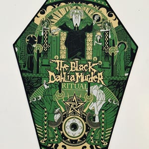 EXTRÊMEMENT RARE The Black Dahlia Murder - Ritual BLACK Border Patch dorsal tissé sous licence officielle Épuisé direct Comme sur la photo, il suffit de regarder !