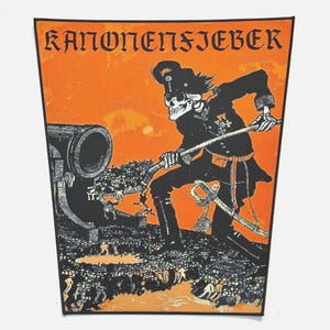 Kanonenfieber - Homem de 3 anos Borda PRETA Patch de costas oficialmente licenciado Edição Limitada NOVO