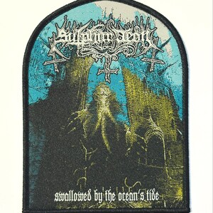 Rare Find 2020 Sulphur Aeon - Swallowed By the Oceans Tide BLACK Border Woven Patch Officially Licensed New SOLD OUT Direct