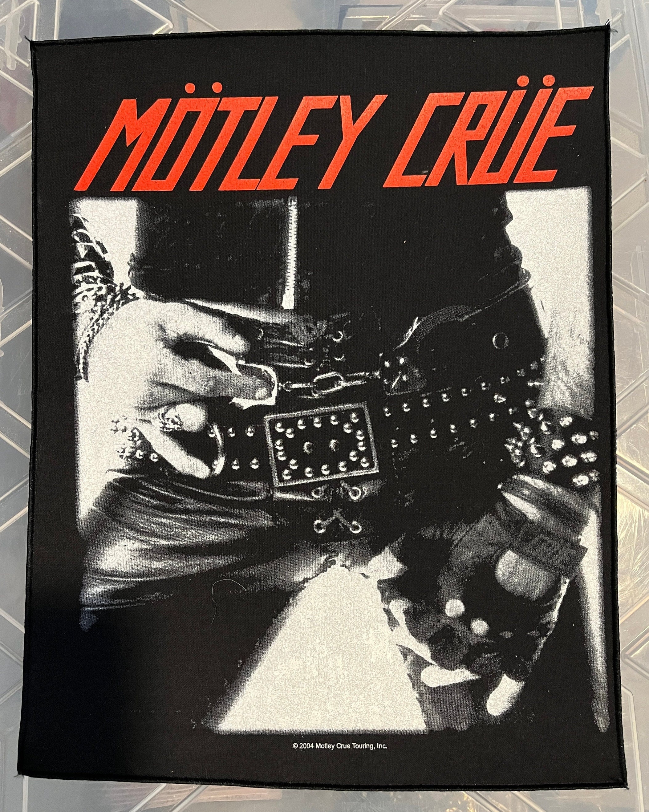 Extremely Rare 2004 MOTLEY CRUE - Too Fast for Love WOVEN Back