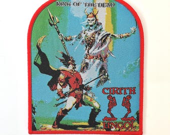 Cirith Ungol - King Of The Dead RED Border Officially Licensed Woven Patch New SOLD OUT Direct